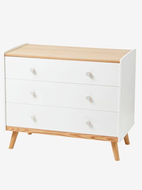 Commode avec poignées personnalisables LIGNE CONFETTI blanc+Vert 4 - vertbaudet enfant 