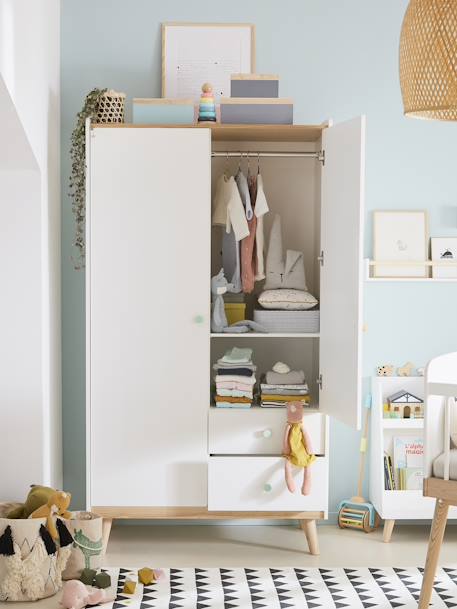 Armoire 2 portes LIGNE CONFETTI blanc+Vert 9 - vertbaudet enfant 