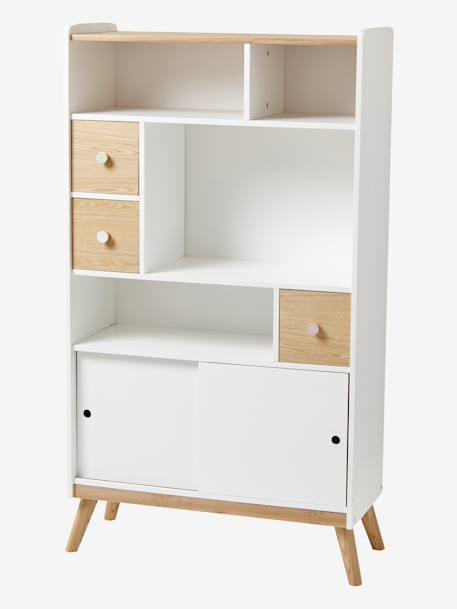 Etagère-bibliothèque LIGNE CONFETTI blanc 2 - vertbaudet enfant 