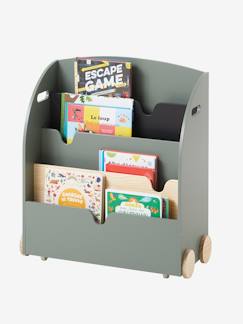 Chambre et rangement-Etagère pour livres à roulettes LIGNE SCHOOL