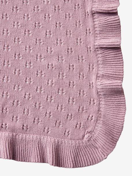 Couverture bébé tricot DOUCE PROVENCE parme 4 - vertbaudet enfant 