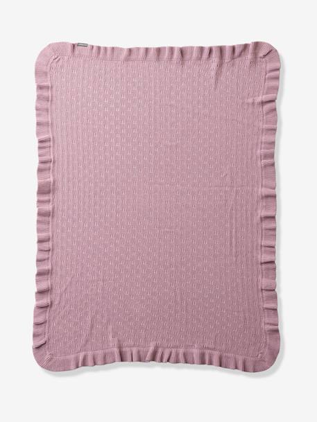 Couverture bébé pointelle DOUCE PROVENCE parme 3 - vertbaudet enfant 