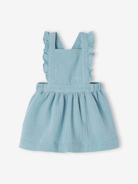 Bébé-Robe-salopette en gaze de coton bébé