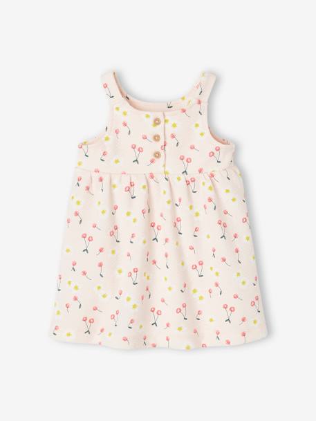 Robe bébé sans manches écru+fuchsia+rose clair imprimé 8 - vertbaudet enfant 