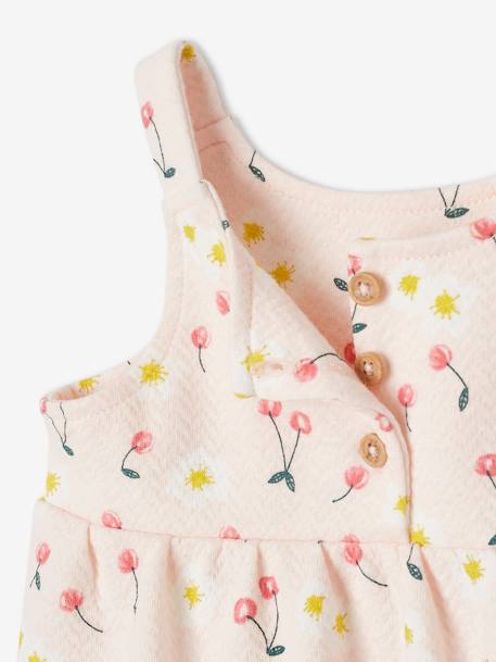 Robe bébé sans manches écru+fuchsia+rose clair imprimé 10 - vertbaudet enfant 