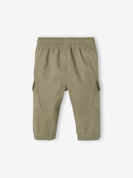 Pantalon battle bébé bleu jean+kaki 6 - vertbaudet enfant 