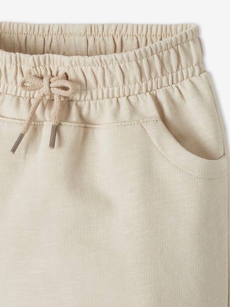 Pantalon molleton bébé garçon uni BASICS beige sable+bleu ardoise+bleu clair+brique+caramel+gris clair chiné+Marine grisé+tilleul foncé 3 - vertbaudet enfant 