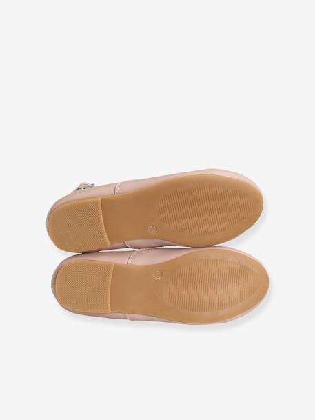 Ballerines salomés fille blanc nacre+rose pâle 16 - vertbaudet enfant 