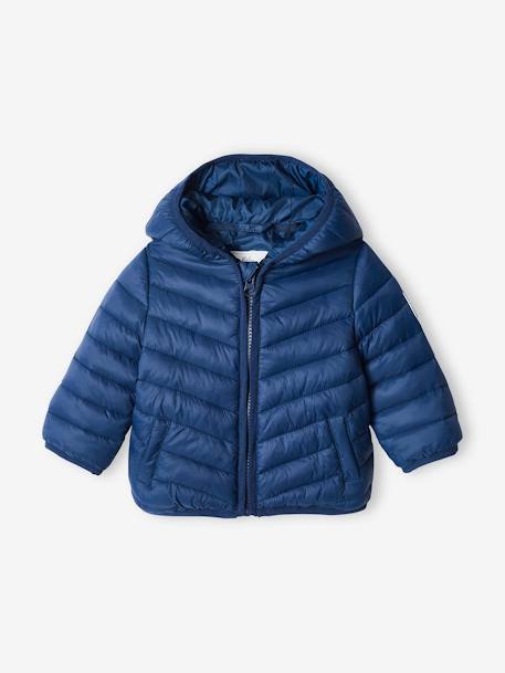 Doudoune light bébé à capuche bronze+navy 6 - vertbaudet enfant 