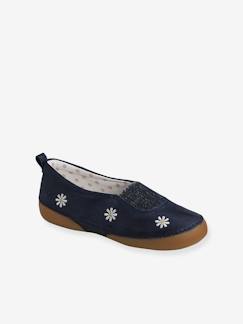 Chaussures-Chaussures fille 23-38-Chaussons-Chaussons élastiqués fille en cuir souple