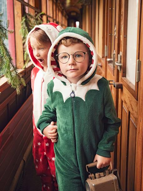 Combinaison surpyjama Lutin garçon Vert 1 - vertbaudet enfant 