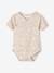 Lot de 3 bodies fleurs manches courtes bébé ouverture naissance lot tilleul 3 - vertbaudet enfant 