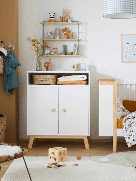 Commode à langer avec placard LIGNE GRANDE OURSE blanc 6 - vertbaudet enfant 