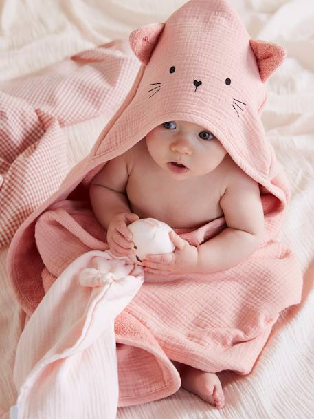 Cape de bain, serviette à capuche , sortie de bain bébé personnalisée avec  oreilles de lapins, cadeau de naissance -  France