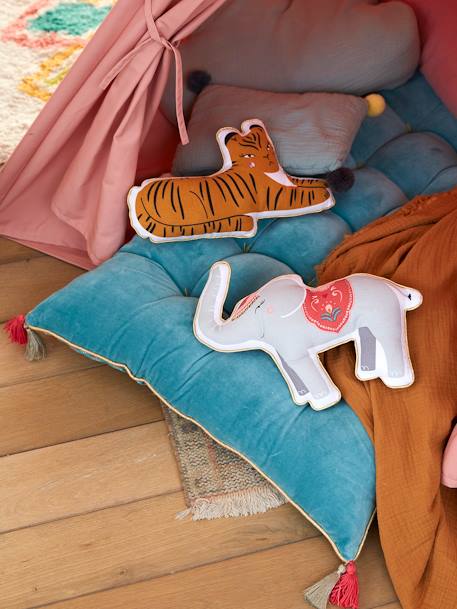 Lot de 2 coussins animaux EDEN INDIA multicolore 4 - vertbaudet enfant 