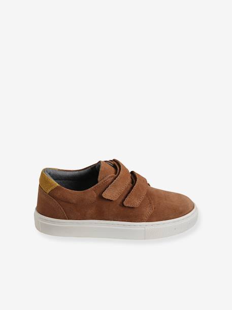 Derbies scratchés cuir garçon camel+marine+marine 7 - vertbaudet enfant 