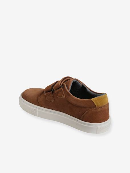 Derbies scratchés cuir garçon camel+marine+marine 4 - vertbaudet enfant 