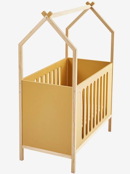 Lit bébé Cabane LIGNE COCONUT transformable en banquette blanc+Sable 12 - vertbaudet enfant 