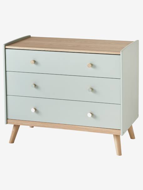 Commode avec poignées personnalisables LIGNE CONFETTI blanc+Vert 8 - vertbaudet enfant 