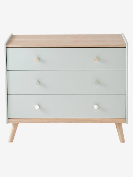 Commode avec poignées personnalisables LIGNE CONFETTI blanc+Vert 9 - vertbaudet enfant 