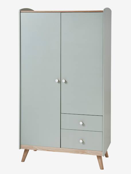 Armoire 2 portes LIGNE CONFETTI blanc+Vert 11 - vertbaudet enfant 