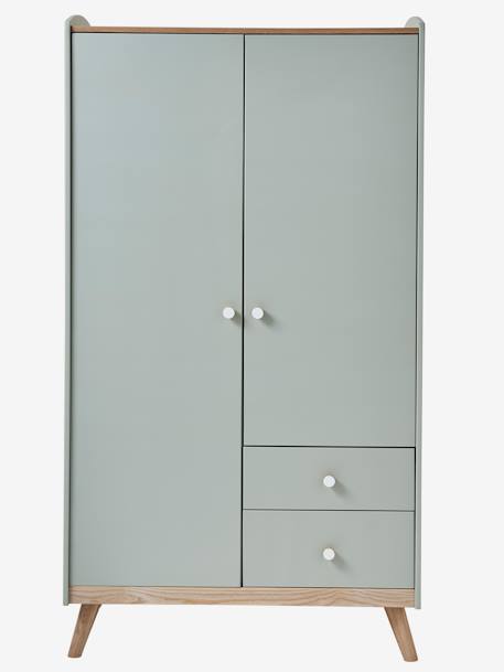 Armoire 2 portes LIGNE CONFETTI blanc+Vert 17 - vertbaudet enfant 