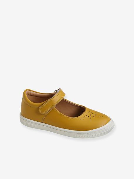 Babies cuir fille collection maternelle blanc+jaune+jaune moutarde 14 - vertbaudet enfant 