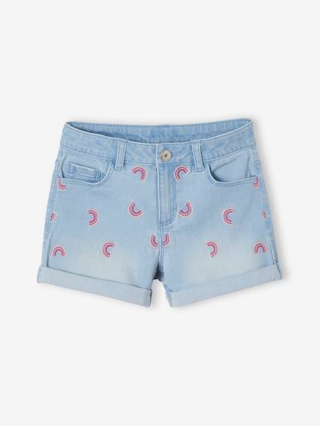 Fille-Short en jean brodé fille