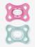 Lot de 2 sucettes 2-6 mois en silicone MAM Comfort Bleu + vert+Rose + vert 2 - vertbaudet enfant 