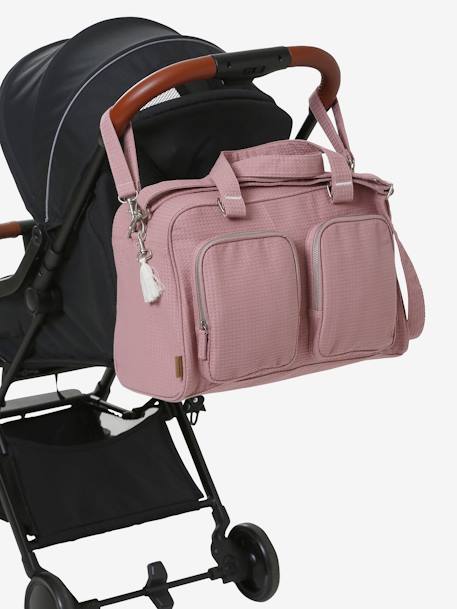 Sac à langer multipoches en coton nid d'abeille Family blush 1 - vertbaudet enfant 