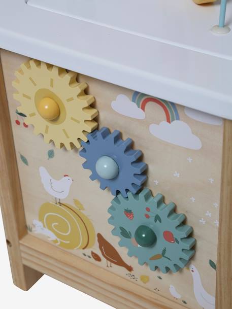 Grand cube d'activités en bois FSC® Beige LOVELY FARM+Les amis de la forêt+rose 8 - vertbaudet enfant 