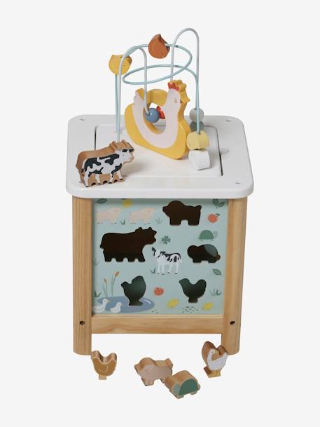 Grand cube d'activités en bois FSC® Beige LOVELY FARM+Les amis de la forêt+rose+Tanzanie 10 - vertbaudet enfant 