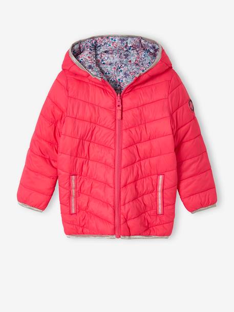 Fille-Manteau, veste-Doudoune légère réversible fille