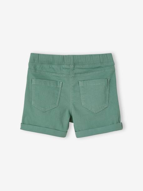 Short tregging Basics fille détail en macramé abricot poudré+fraise+vert 9 - vertbaudet enfant 