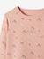 Sweat imprimé fille effet légèrement matelassé rose poudré imprimé 3 - vertbaudet enfant 