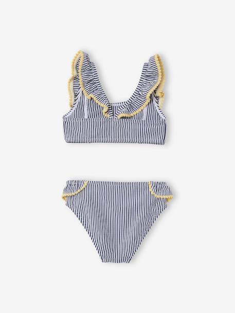 Maillot de bain 2 pièces rayé fille marine rayé 5 - vertbaudet enfant 