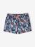 Short de bain motifs tropiques fille bleu imprimé 2 - vertbaudet enfant 