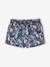 Short de bain motifs tropiques fille bleu imprimé 3 - vertbaudet enfant 