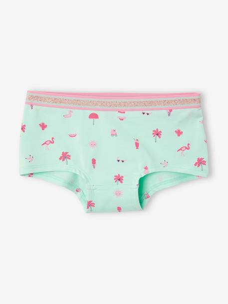 Lot de 5 shorties fille Lot bleu et rose 4 - vertbaudet enfant 