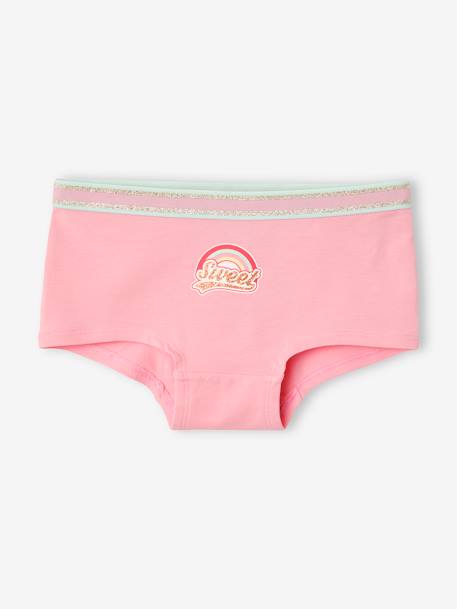 Lot de 5 shorties fille Lot bleu et rose 3 - vertbaudet enfant 