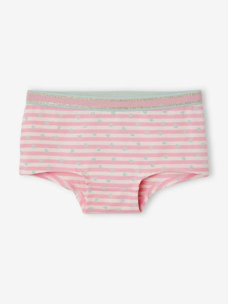 Lot de 5 shorties fille Lot bleu et rose 6 - vertbaudet enfant 