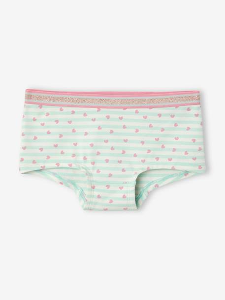 Lot de 5 shorties fille Lot bleu et rose 2 - vertbaudet enfant 