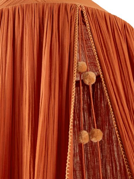 Ciel de lit en gaze de coton WILD SAHARA terracotta 3 - vertbaudet enfant 