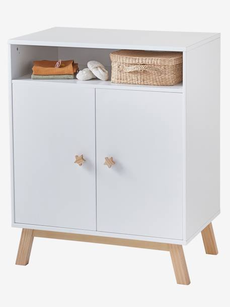 Commode à langer avec placard LIGNE GRANDE OURSE blanc 2 - vertbaudet enfant 