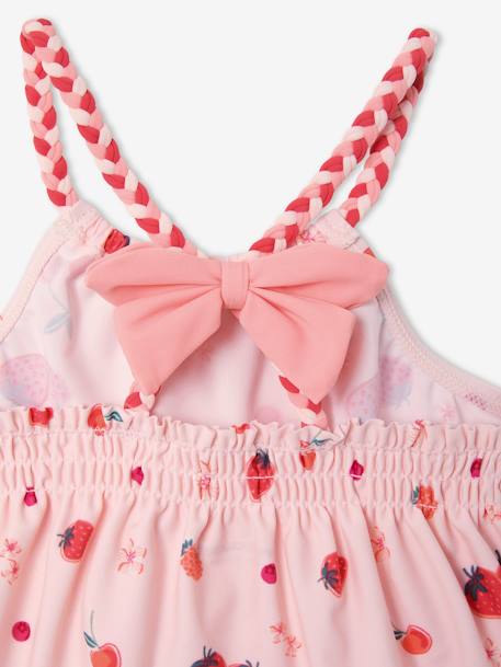 Maillot de bain 2 pièces imprimé fruits fille rose imprimé 3 - vertbaudet enfant 