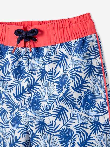 Short de bain imprimé feuille garçon blue imprimé 3 - vertbaudet enfant 