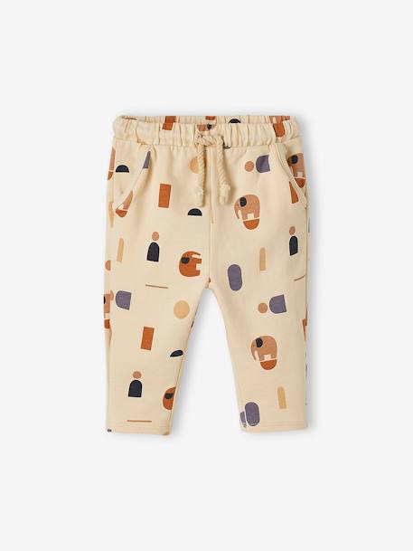 Ensemble bébé T-shirt et pantalon en molleton gris béton+kaki 5 - vertbaudet enfant 