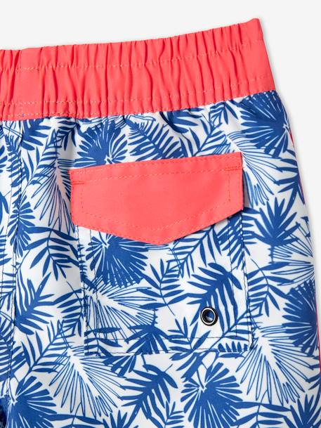 Short de bain imprimé feuille garçon blue imprimé 4 - vertbaudet enfant 