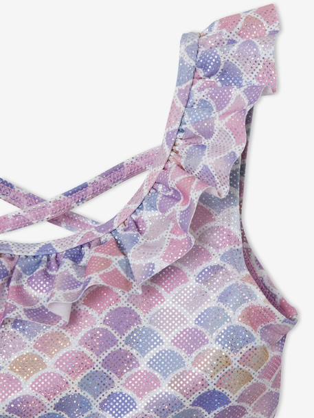 Maillot de bain 2 pièces sirène fille ivoire imprimé 4 - vertbaudet enfant 