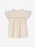 Ensemble fille blouse en gaze de coton brodée et legging imprimé fleurs ivoire 2 - vertbaudet enfant 